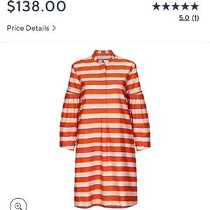 Sunshine Tienda Striped Mini Dress - Orange, White, Red